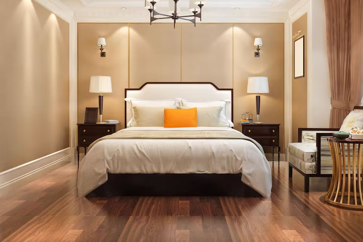 Second furnished bedroom at The Sterling Suite duplex